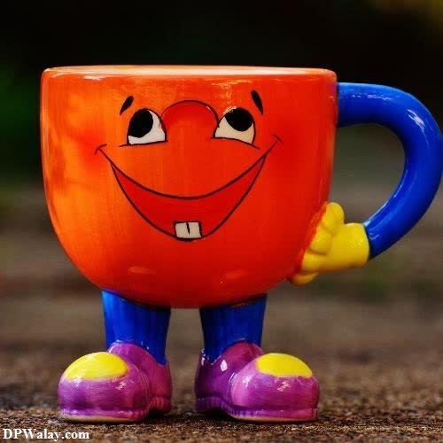 a cup with a smiley face on it images by DPwalay