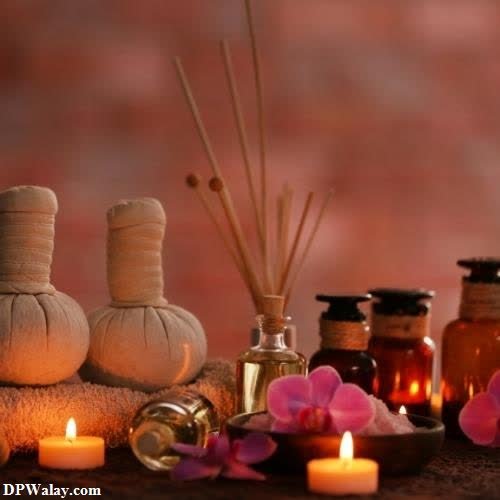 spa with candles and towels cute wallpaper for whatsapp dp 