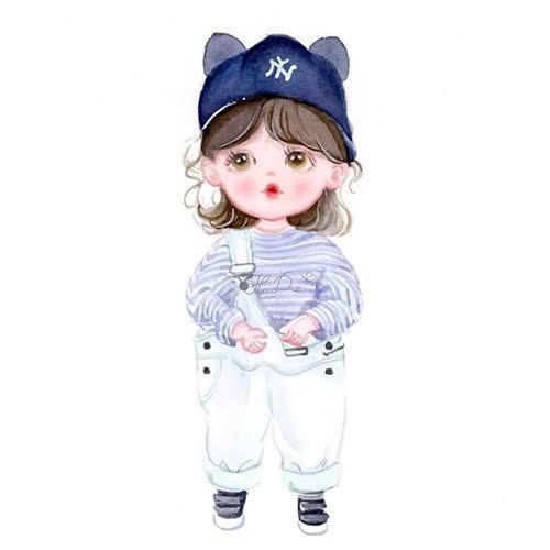 a little girl in a baseball uniform and a cap