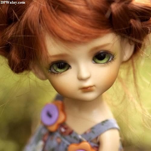 a doll with red hair and green eyes-xhiG barbie images for dp