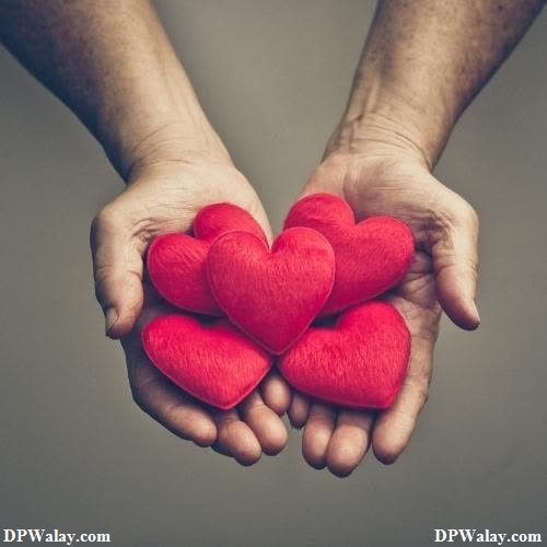 two hands holding red hearts beautiful heart dp