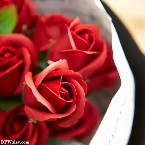 a bunch of red roses in a white bowl black rose images for whatsapp dp 