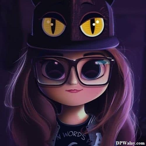 a girl with glasses and a hat-nJgy 