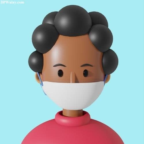 a woman wearing a face mask-LS62