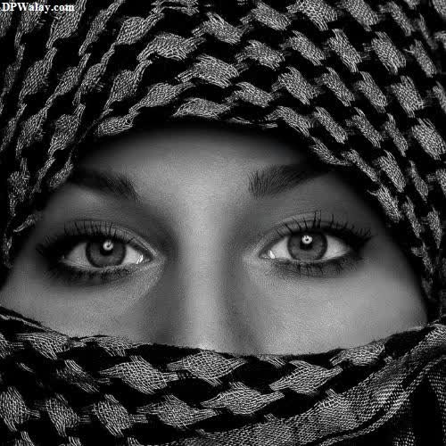 a woman with a scarf over her head-iBKi dp images girl