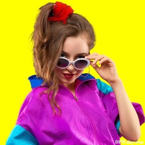 a girl in a purple dress and sunglasses dp images photography 