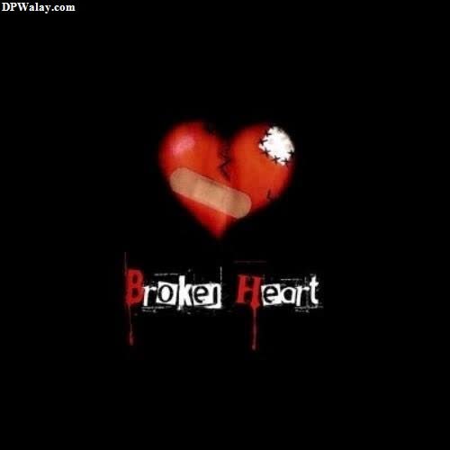a heart shaped object with the word broken heart images by DPwalay