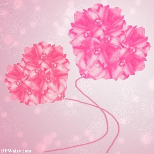 pink flowers on a pink background