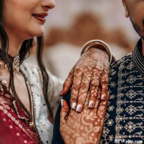a couple in traditional indian dress