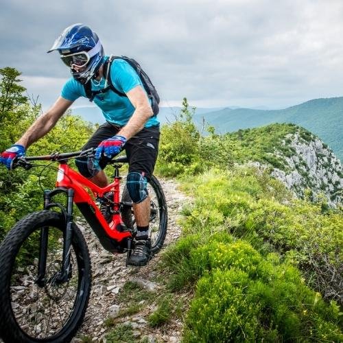 a man riding a mountain bike on a trail pics whatsapp dp images 