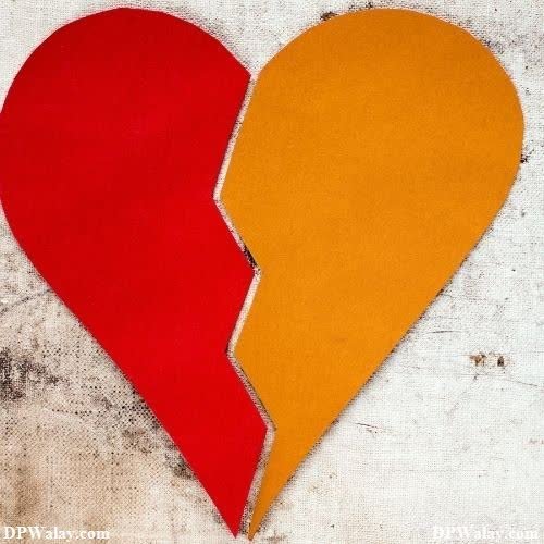 two red and yellow hearts on a white background