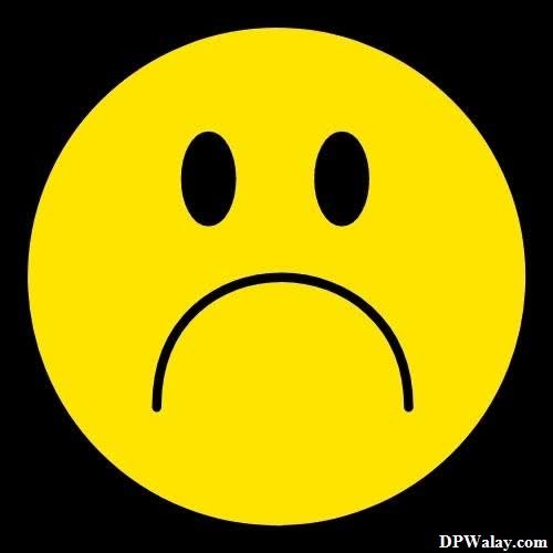 a yellow smiley face with a sad expression-dHFC sad emoji dp