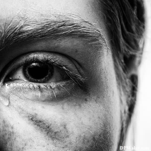a man with a teary eye images by DPwalay