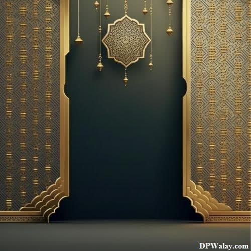 a gold door with a pattern on it images by DPwalay