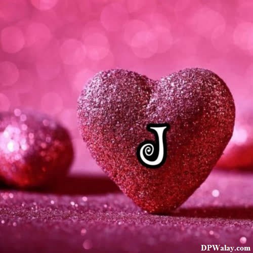 a heart with the letter j on it-cYFl