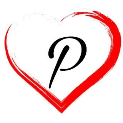 P Name DP - a heart with a letter p in the middle