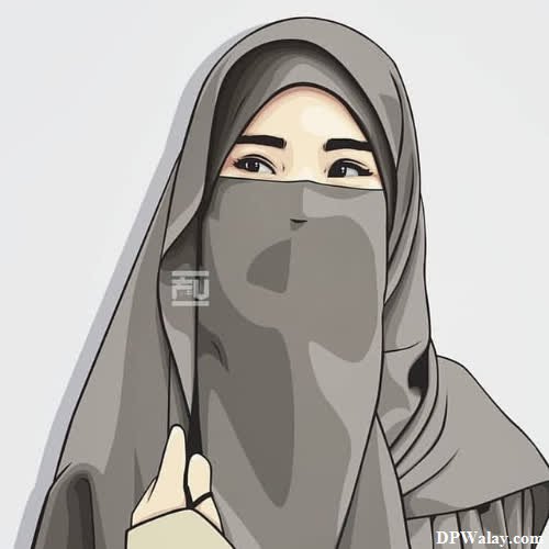 a woman wearing a hina beautiful hijab girl dp