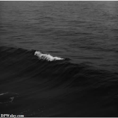 a black and white photo of a wave 