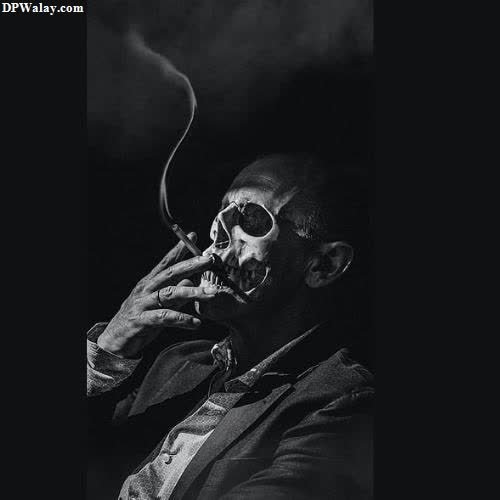 Dangerous DP - a man smoking a cigarette with a quote on it-vHLf