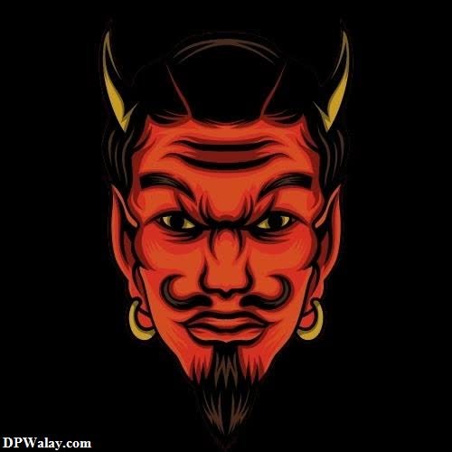a devil with horns and horns on his head-5MML images by DPwalay