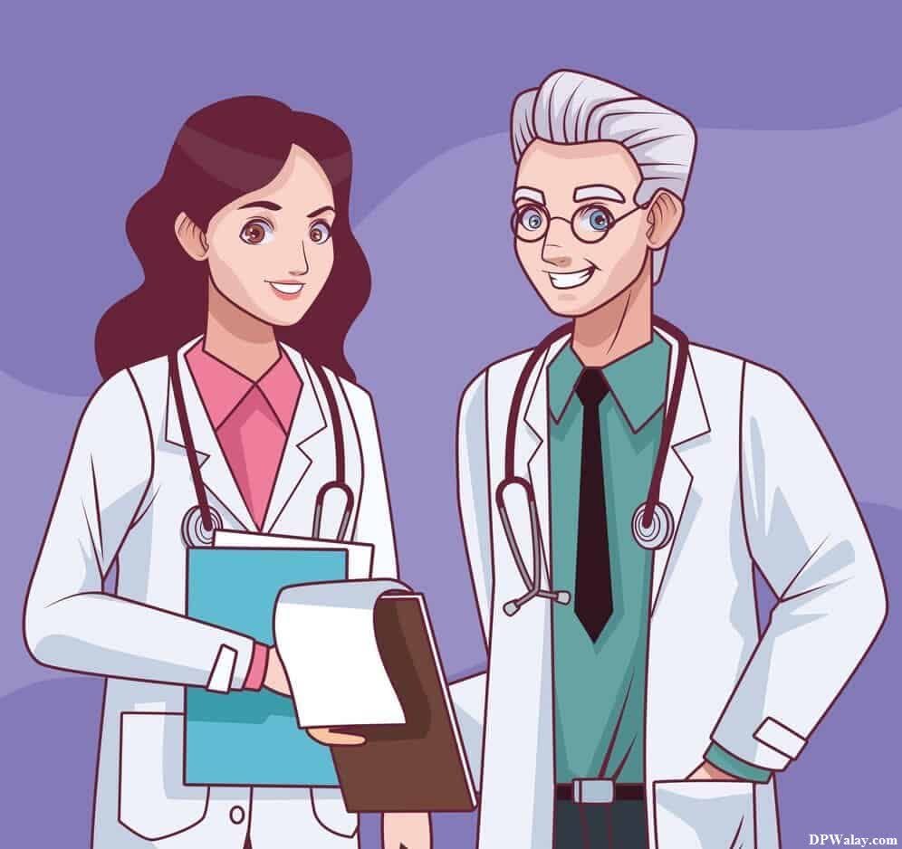 a cartoon of a doctor and a patient