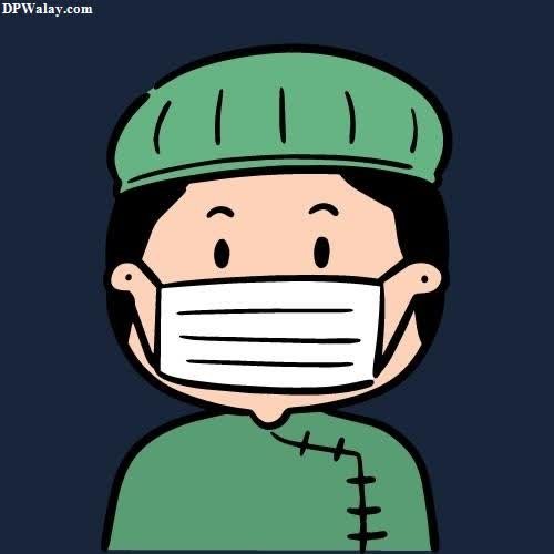 Doctor DP - a cartoon character wearing a surgical mask