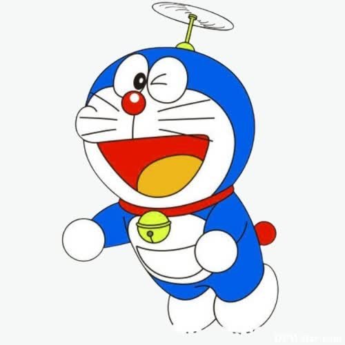a cartoon character with a red nose and blue eyes doraemon pics for dp 