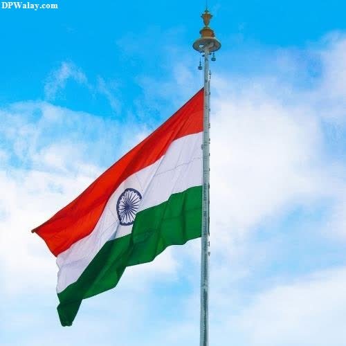 the indian flag flying in the sky-OXtB images by DPwalay