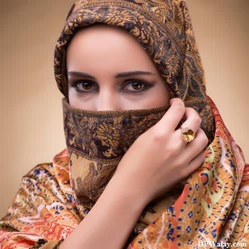 a woman wearing a scarf and a scarf-22X1 images by DPwalay