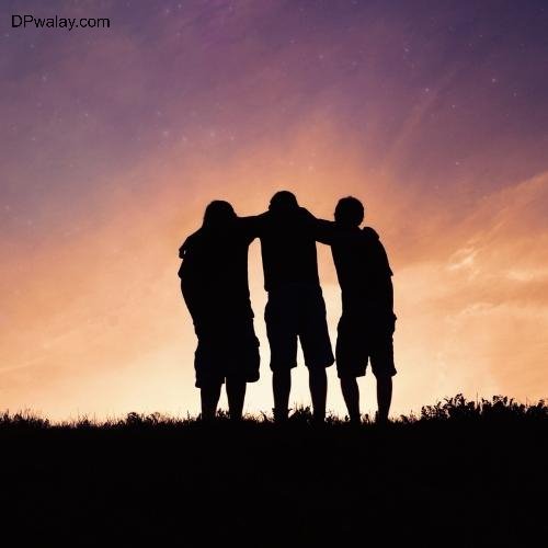 three children looking at the stars group dp