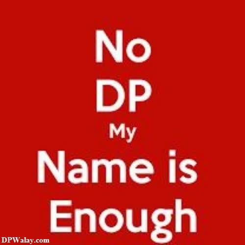 no dp my name is person 