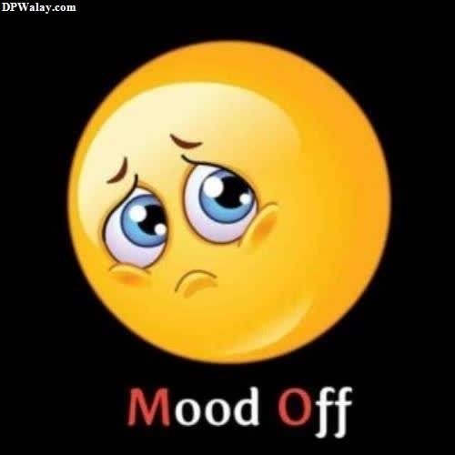 Depressing Sad Emoji DP - a smiley face with the word mod of