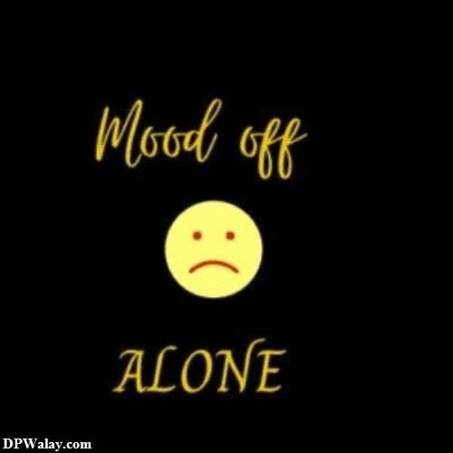 a black background with a yellow smiley face and the words'not of alone '