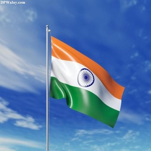 the indian flag flying in the sky-QXuK