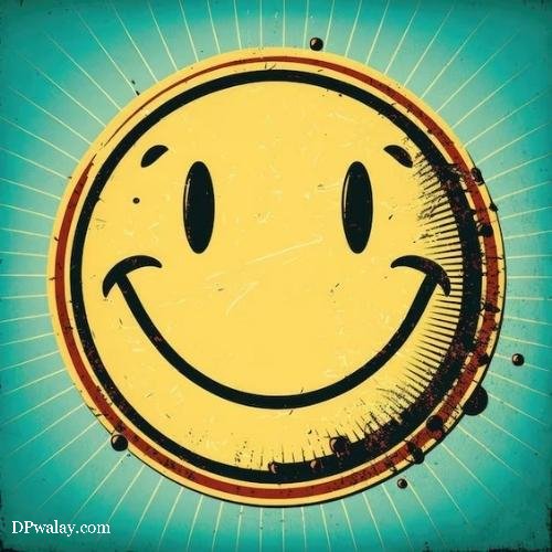 a smiley face with a sunbug background