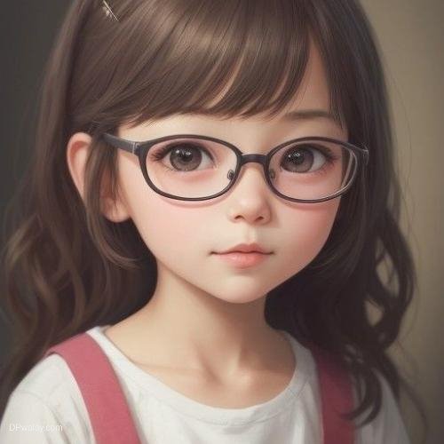 a little girl with glasses on her face images by DPwalay