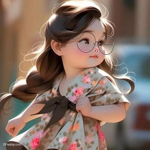 a little girl with glasses and a dress cool photos for whatsapp dp