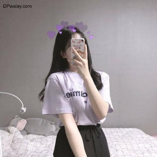 a woman in a white shirt and black skirt cool photos for whatsapp dp girl