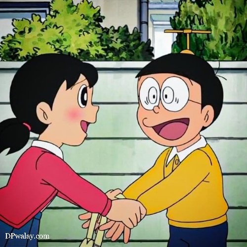 cartoon picture of two people shaking hands