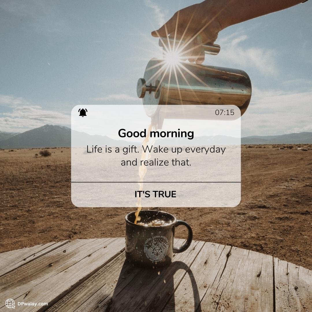 person pouring coffee into cup Good Morning Wishes Images