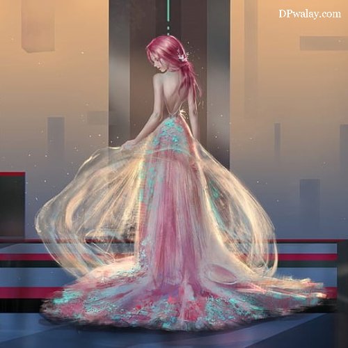 woman in pink dress standing on stage princess dp