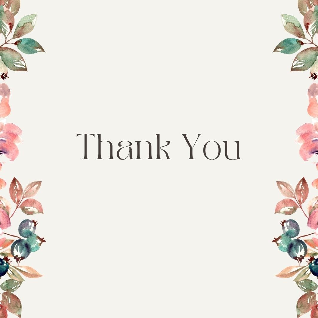 thank card with watercolor flowers and leaves thank you images hd