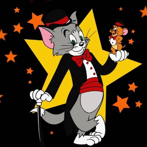 cartoon cat with star in the background images by DPwalay