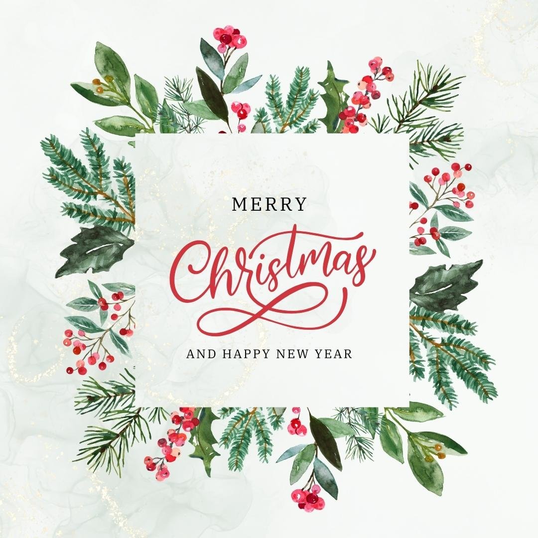 merry christmas watercolor clipart-m67